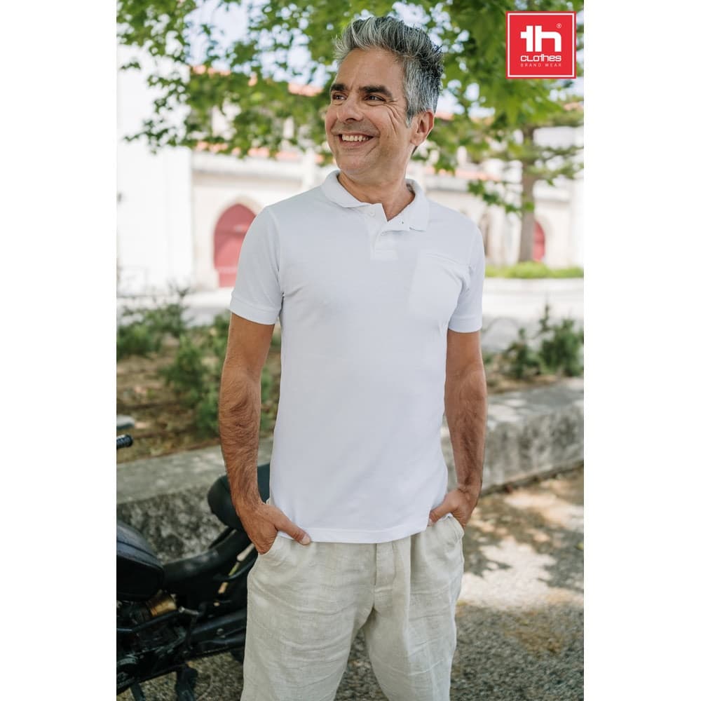 THC DHAKA WH. Polo para homem