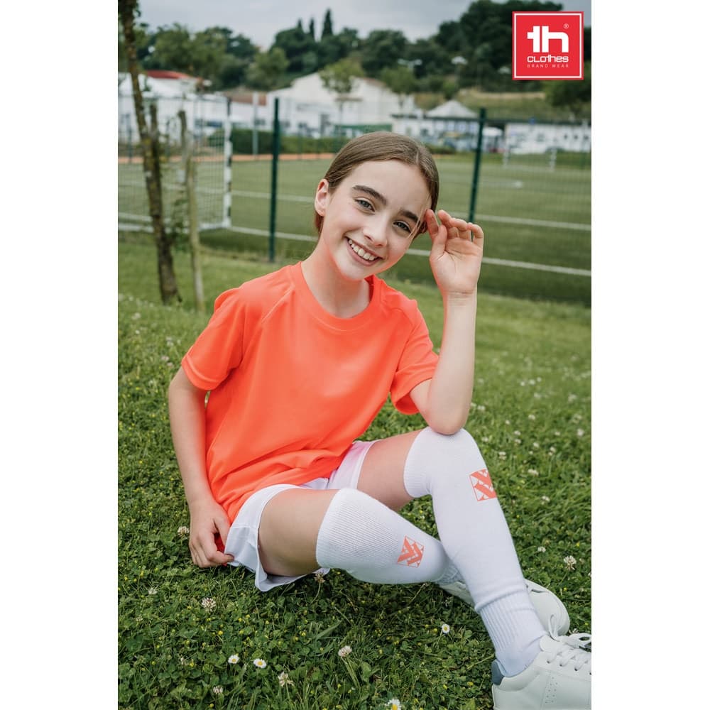 THC RUN KIDS WH. Meia de desporto para criança de cano médio