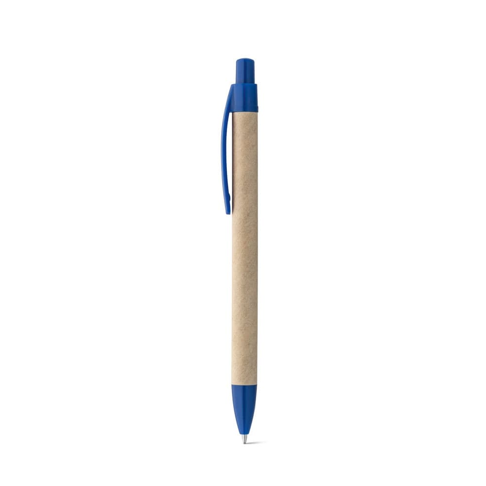 REMI. Esferográfica em papel 100% reciclado com clipe — Azul