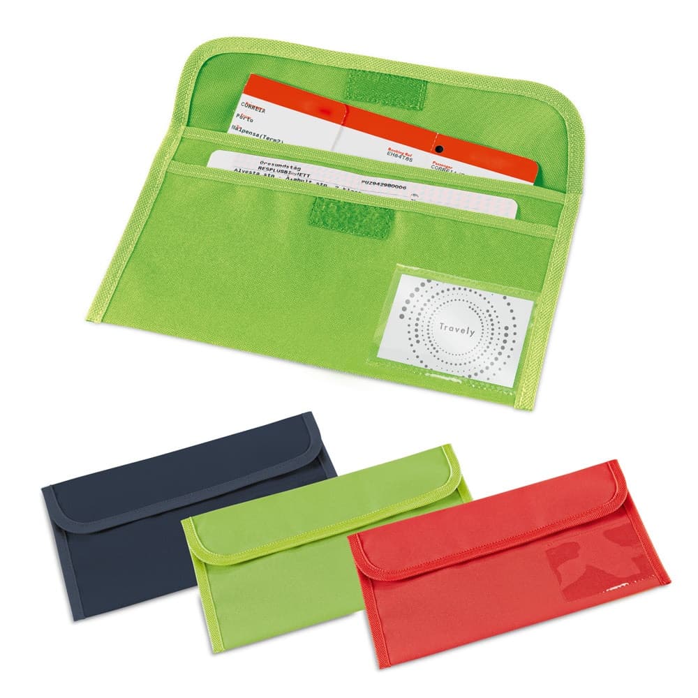 AIRLINE. Bolsa porta-documentos de viagem em 600D