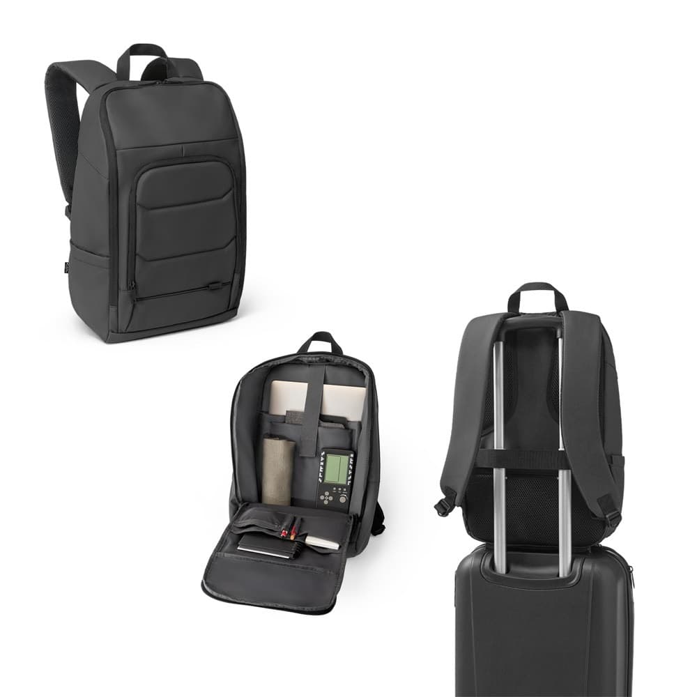 TOULON. Mochila para notebook em 600D poliéster reciclado de alta densidade com resistência à água 16"