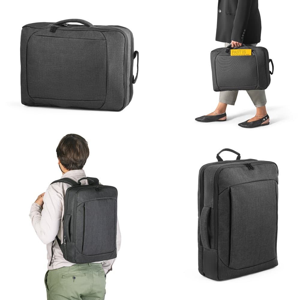 ALEXANDRIA. Mochila 2 em 1 em poliéster 600D para portátil 15'6"