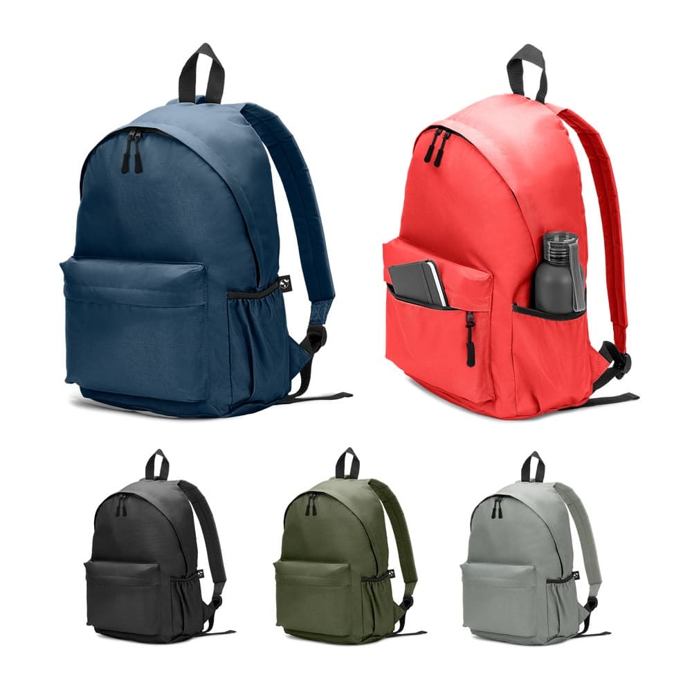 ROSARIO. Mochila clássica com um design intemporal em poliéster reciclado 600D