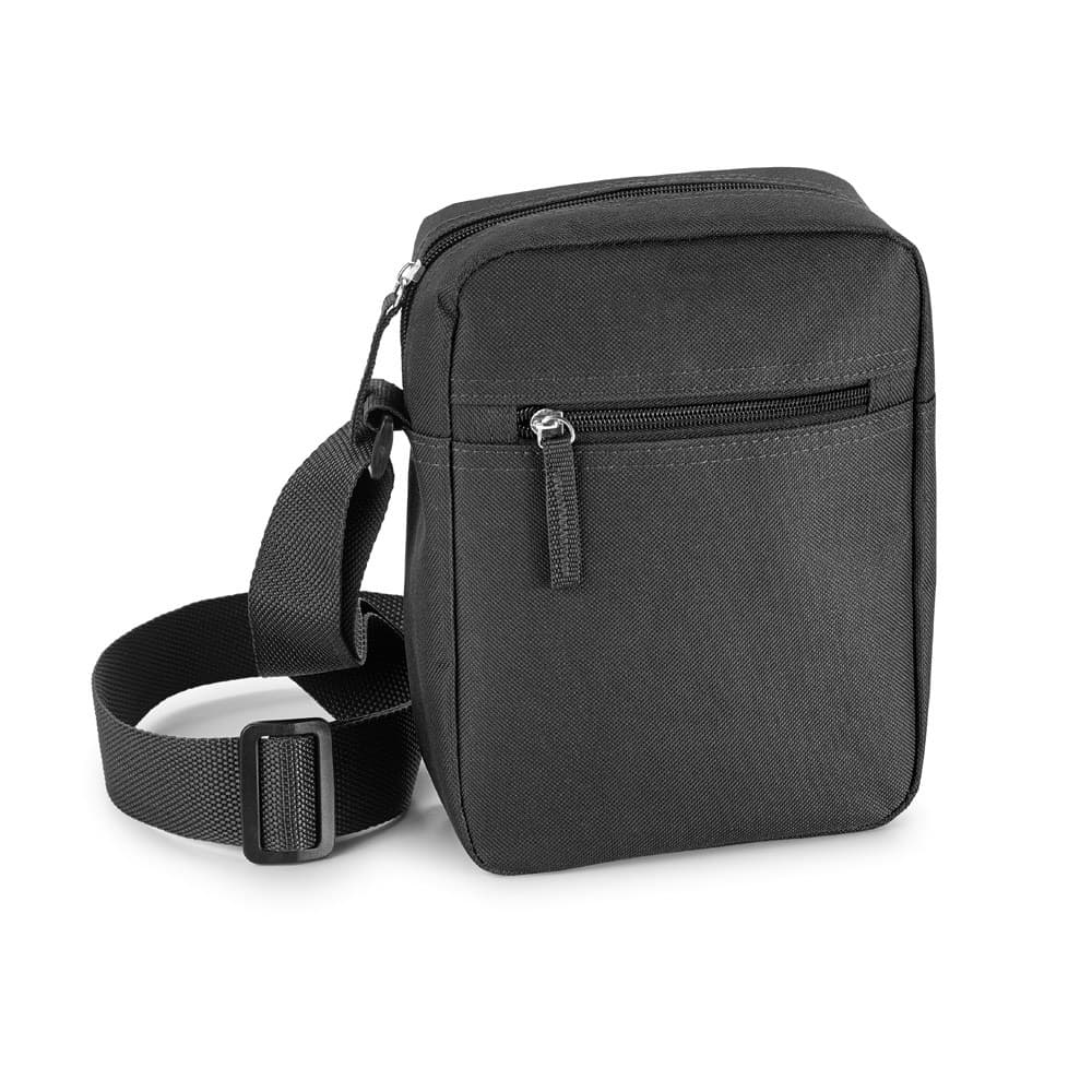 LAHORE. Bolsa à tiracolo em 600D poliéster — Preto