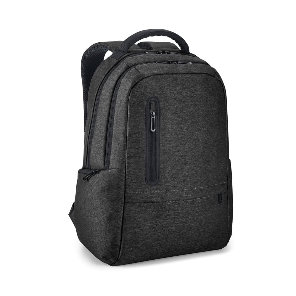 BOSTON. Mochila para portátil 17'' em Nylon 2Tone impermeável — Preto