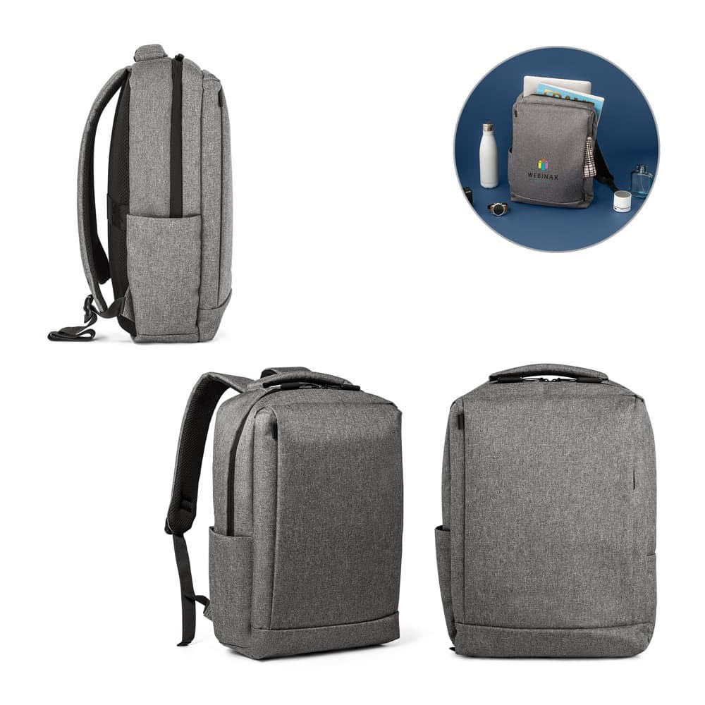 BOLOGNA. Mochila para computador portátil 15'6" em poliéster 300D