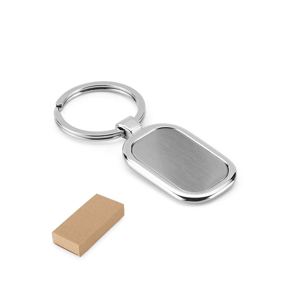 ZABEL. Porta-chaves em metal com possibilidade de personalização doming