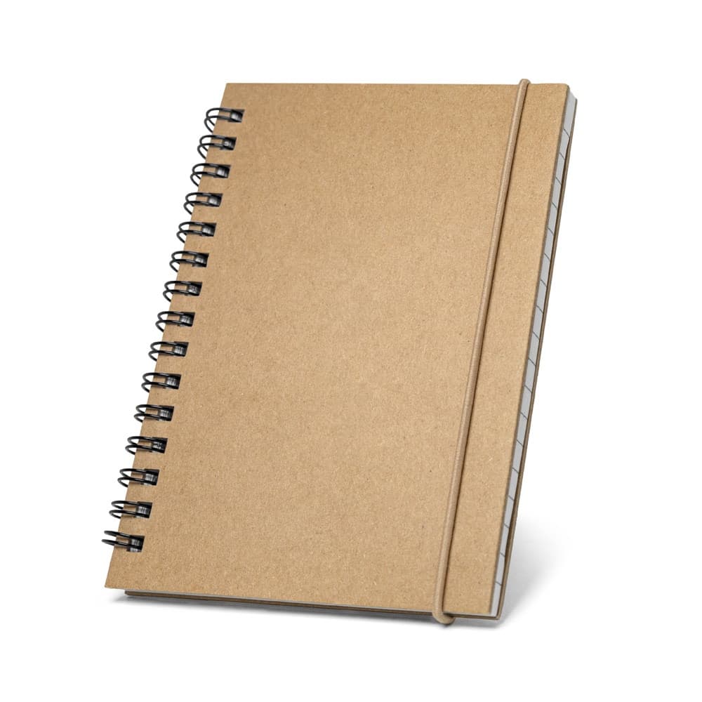MARLOWE. Bloco de notas de bolso espiral com páginas pautadas — Preto