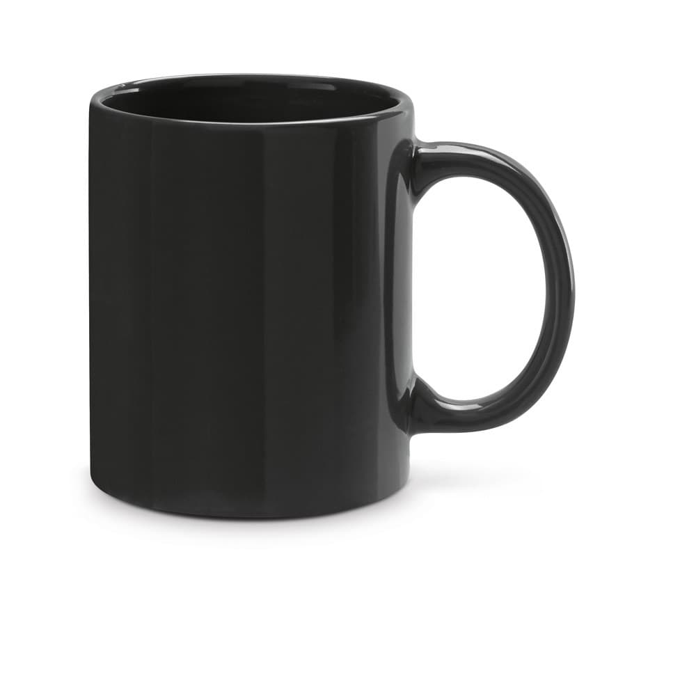 BARINE. Caneca em cerâmica 350 mL — Preto