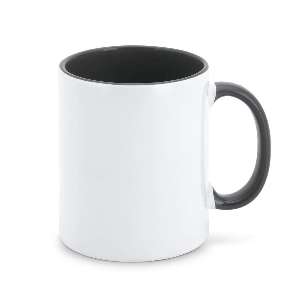 MOCHA. Caneca em cerâmica ideal para sublimação — Preto