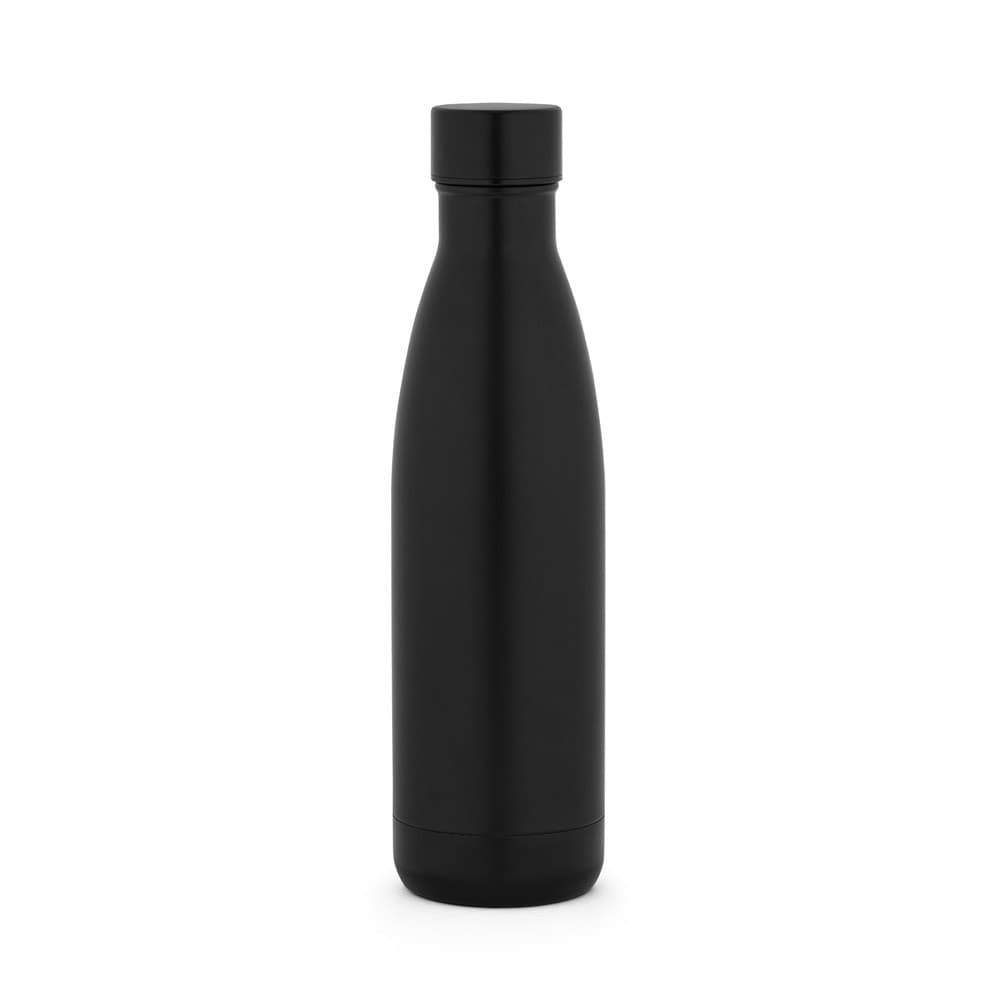 RE-BUFFON L. Garrafa térmica em 90% aço inoxidável reciclado 810 mL — Preto