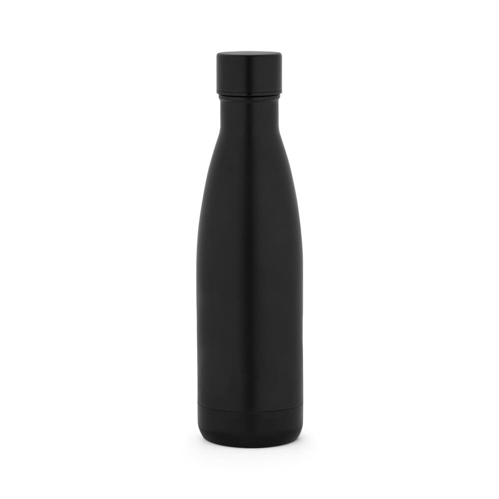 RE-BUFFON M. Garrafa térmica em 90% de aço inoxidável reciclado 520 mL — Preto