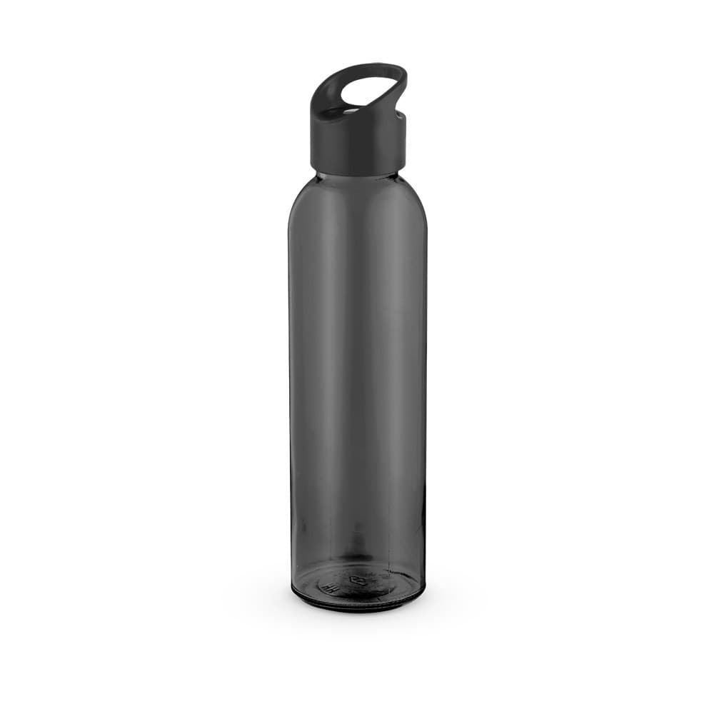 PORTIS GLASS. Garrafa em vidro com tampa em PP 500 mL — Preto