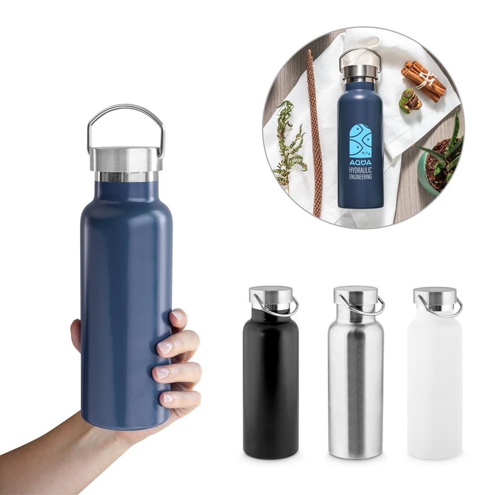 DUPLANTIS. Garrafa em aço inoxidável (36% reciclado) com isolamento a vácuo 810 mL