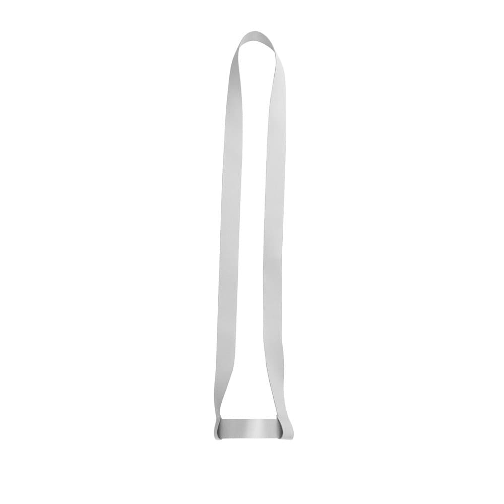 BRADFORD. SET Lanyard SUBLIMATION Long II (20 mm) Duo em poliéster reciclado (100% rPET) com porta-copos em lanyard de sublimação — Branco