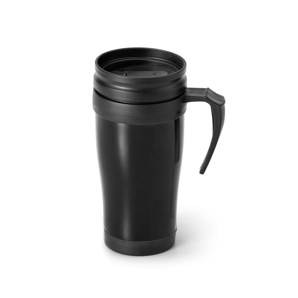 LIVE. Caneca de viagem em PP 420 mL — Preto