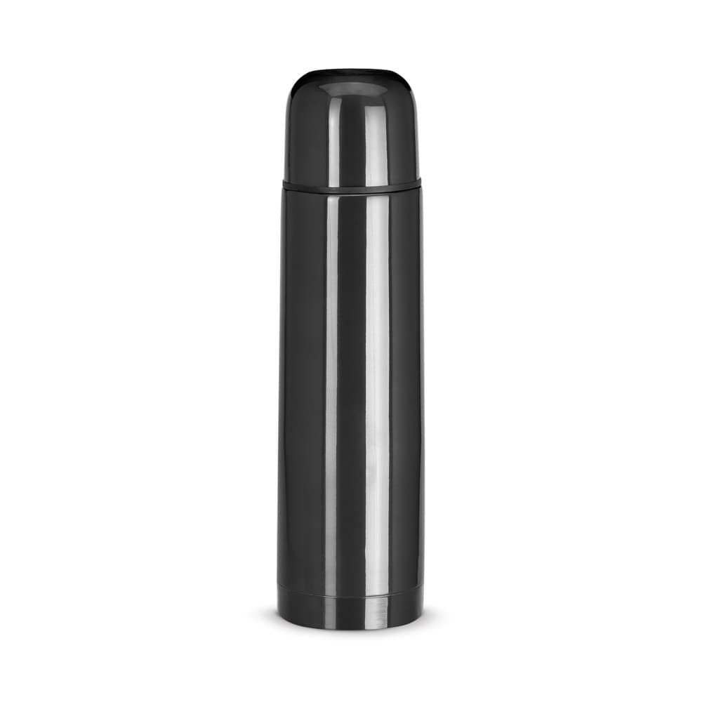 LUKA. Garrafa térmica em aço inoxidável 500 mL — Preto