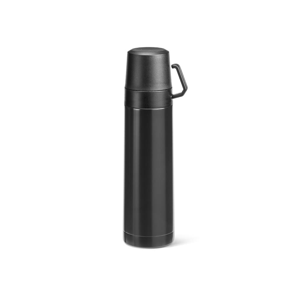 SAFE. Garrafa térmica em aço inoxidável e PP 490 mL — Preto