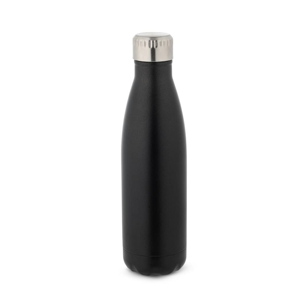 SHOW SATIN. Garrafa em aço inoxidável 500 mL — Preto