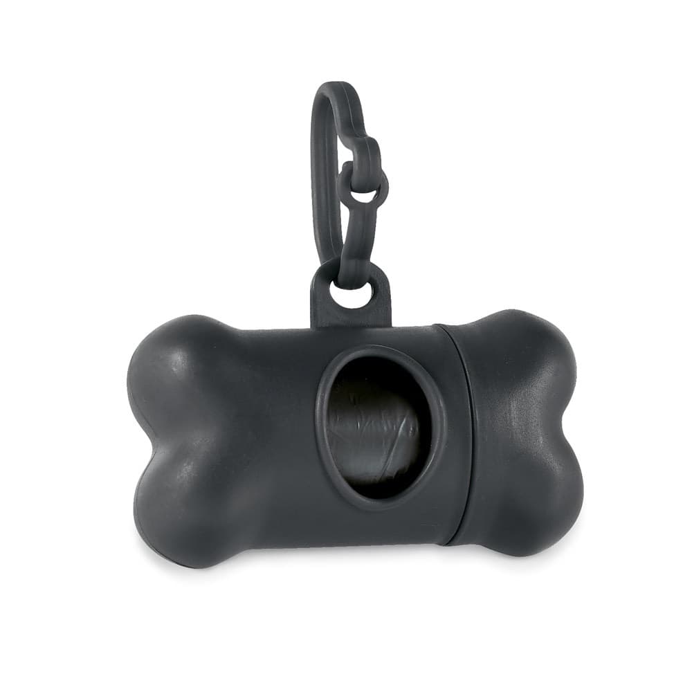 TROTTE. Dispensador de sacos higiénicos para cão — Preto