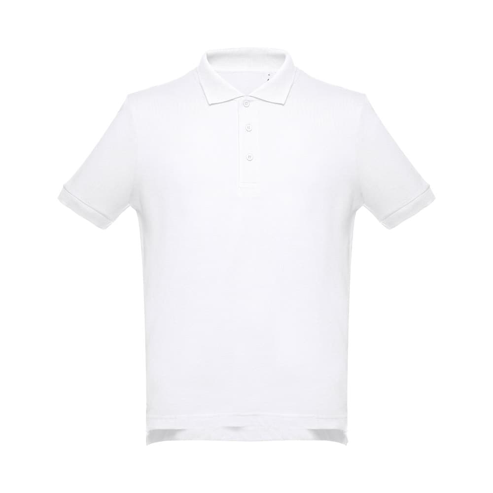THC ADAM WH. Polo para homem de manga curta em algodão. Cor branca — Branco