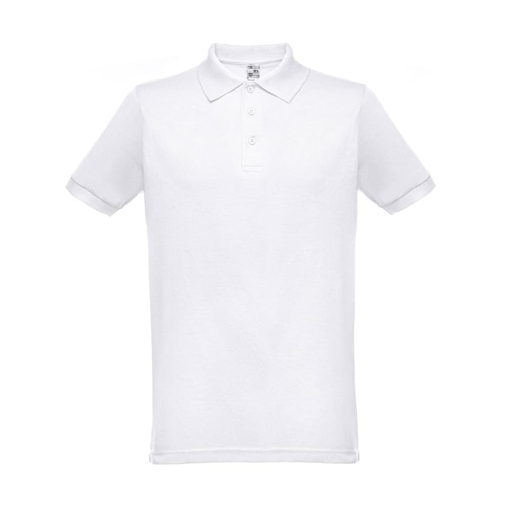 THC BERLIN WH. Polo de manga curta para homem. Cor branca — Branco