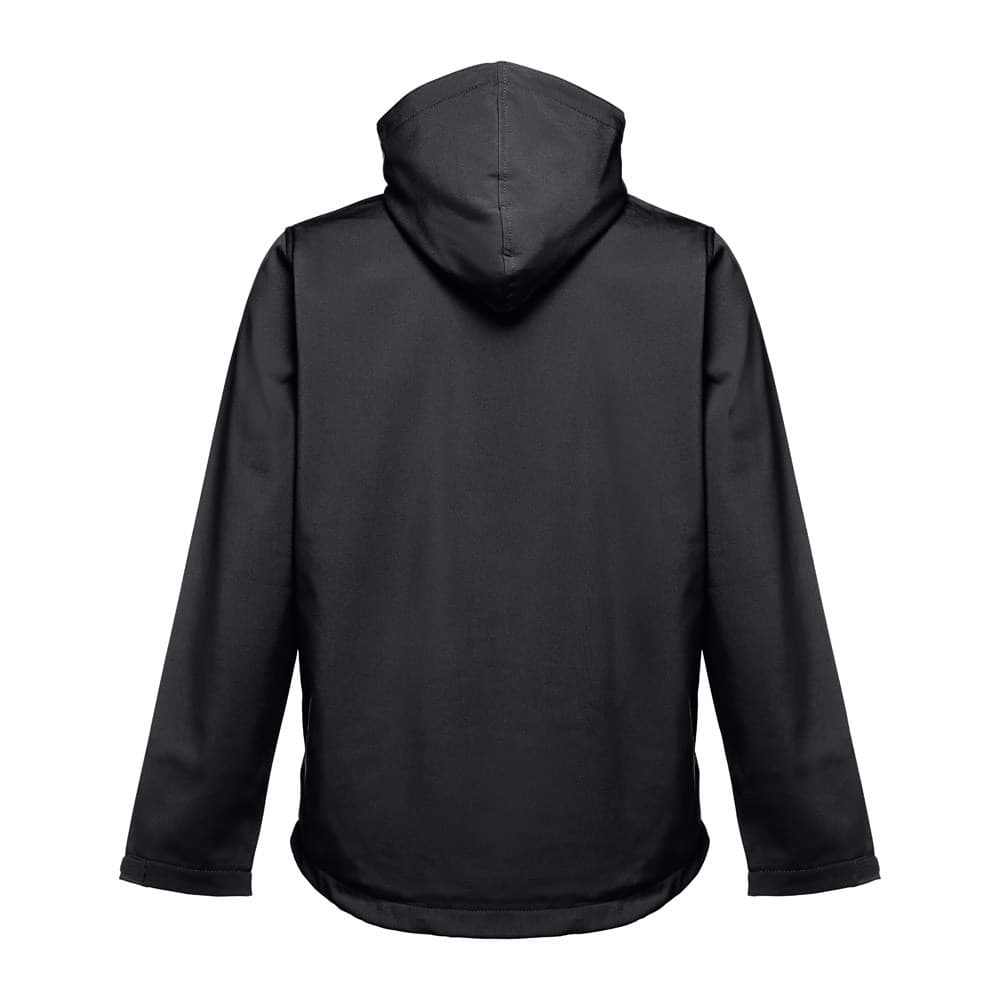 THC ZAGREB. Casaco softshell para homem em poliéster e elastano — Preto