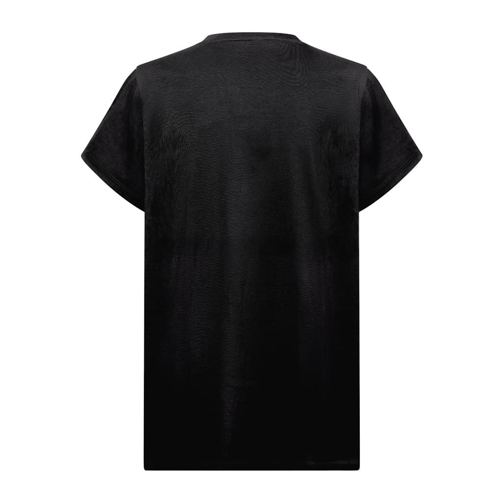 THC SOFIA REGULAR. T-shirt de corte regular para senhora — Preto