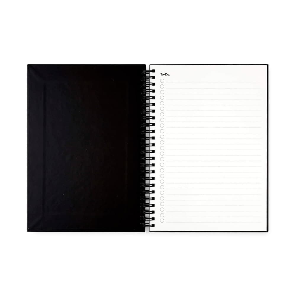 STARTER KIT INFINITEBOOK A5. Kit composto um "Infinitebook", kit de limpeza, marcador e suporte de marcador — Preto