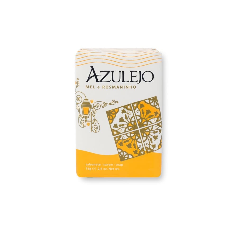 LUSITANOS. Sabonetes com base em sabão vegetal e enriquecidos com óleo de azeitona (75 g) — Amarelo