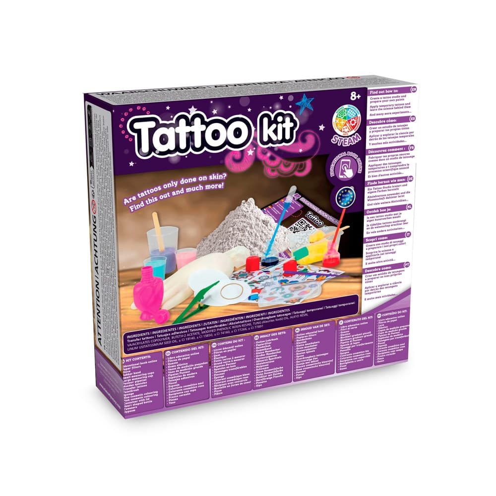 Tattoo Factory Kit I. Jogo didático para crianças — Sortido