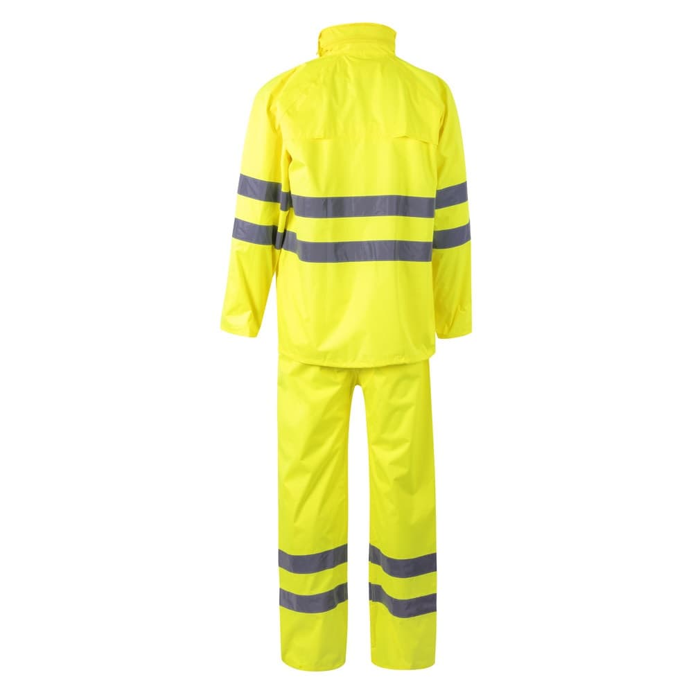 VL VENUS. Fato de chuva (130g/m²), em poliéster (100%) com revestimento em PU — Amarelo hexachrome