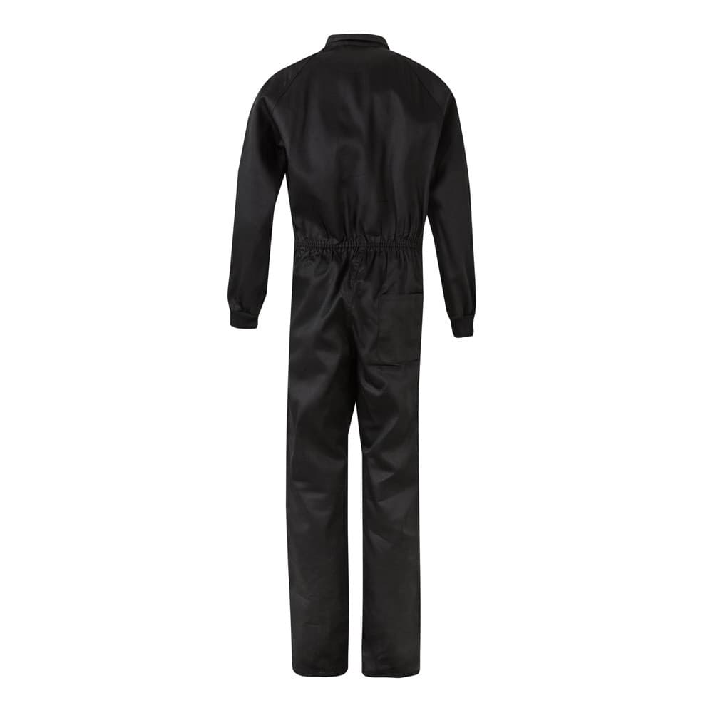 VL YAMA. Fato-macaco de sarja (200g/m²) , em algodão (35%) e poliéster (65%) — Preto