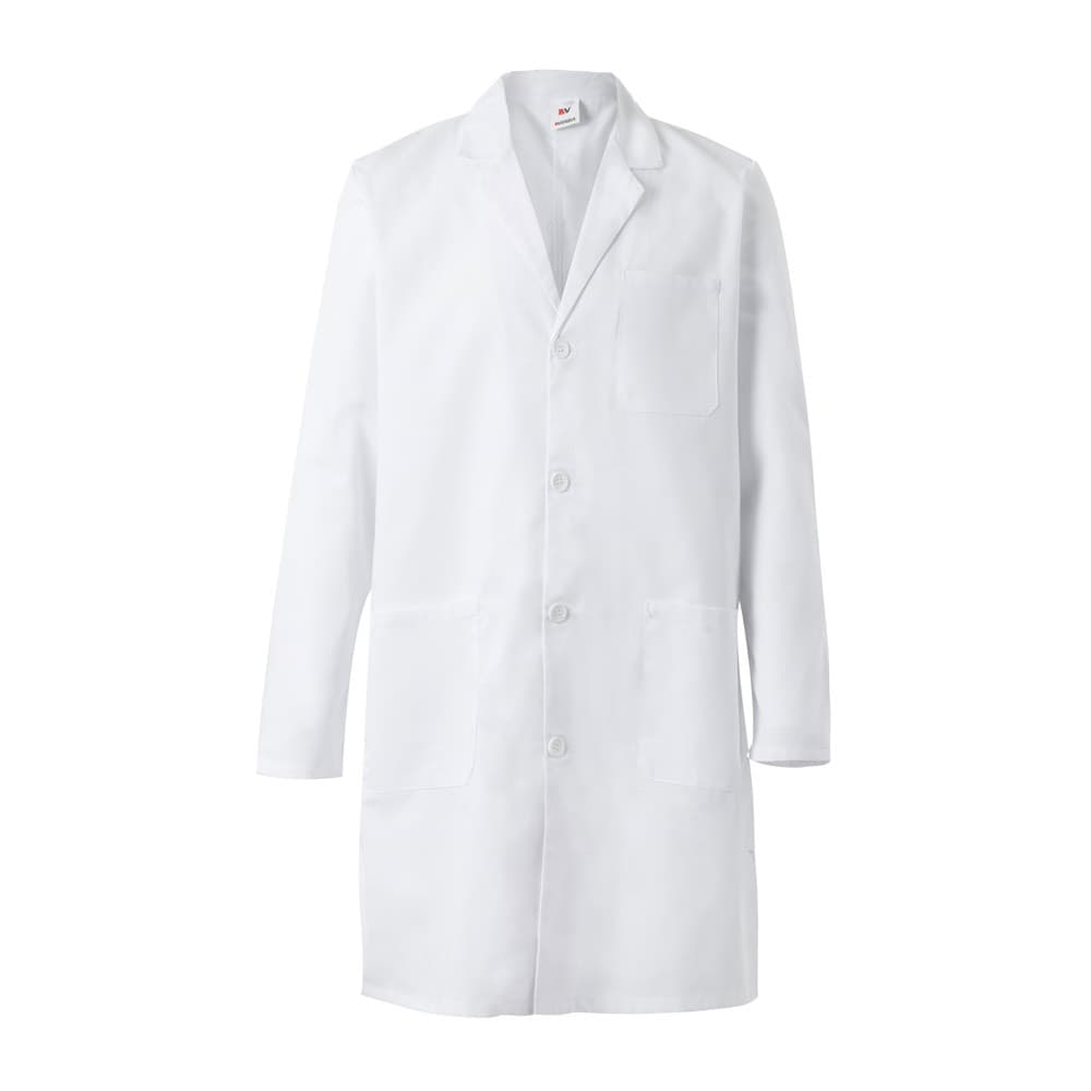 VL OGUN. Bata de sarja (180g/m²), em algodão (20%) e poliéster (80%)