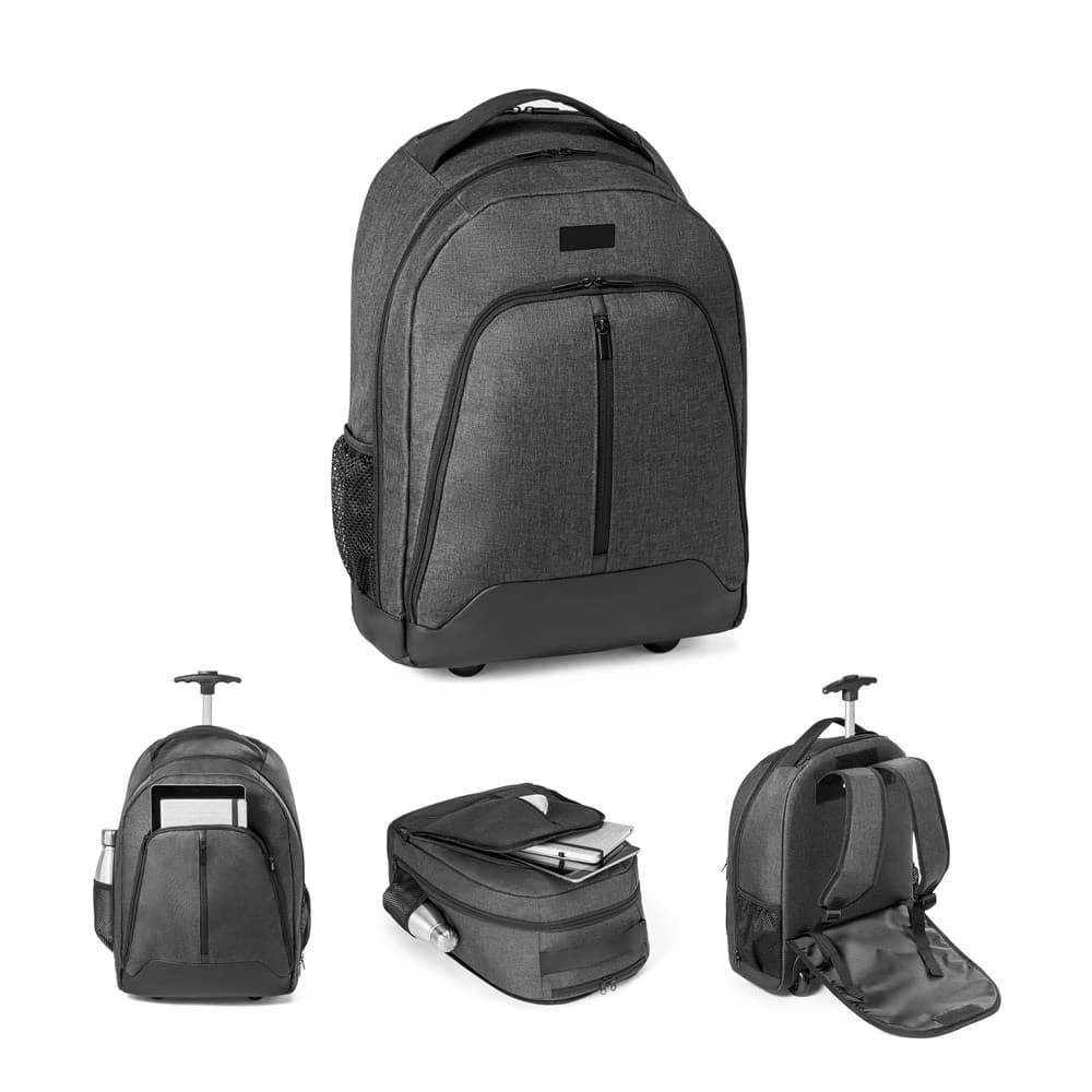 EINDHOVEN. Mochila trolley para computador portátil 15'6'' em poliéster 600D
