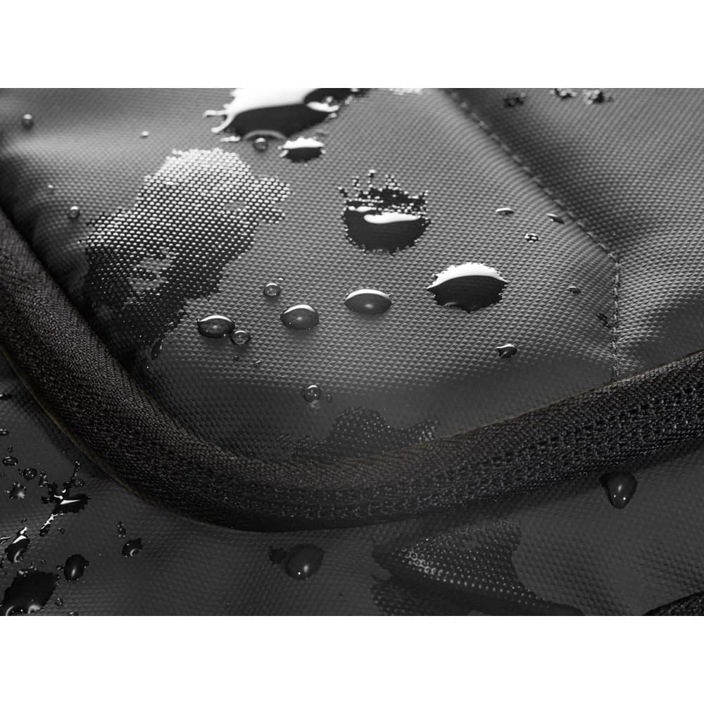 TOULON. Mochila para notebook em 600D poliéster reciclado de alta densidade com resistência à água 16" — Preto
