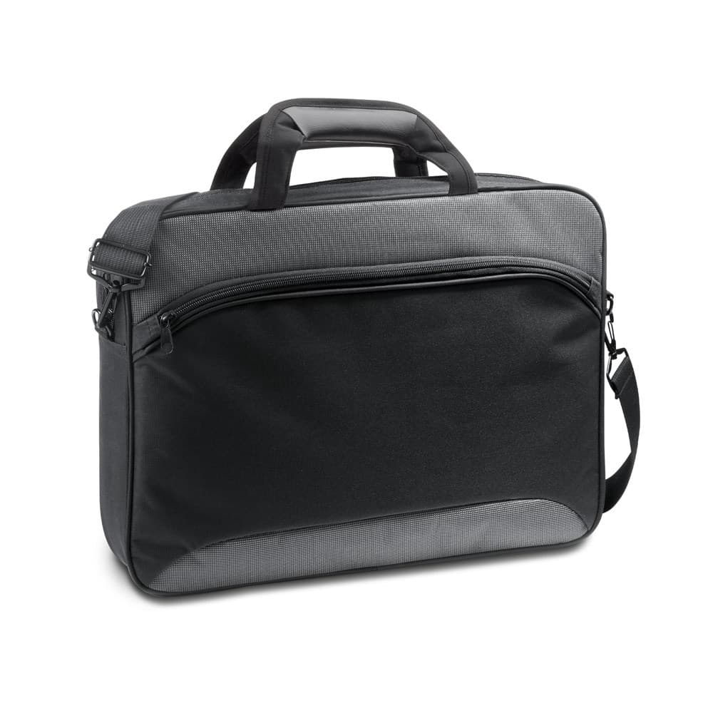 SANTANA. Pasta para computador portátil 15.6'' em 600D 2Tone e 300D poliéster