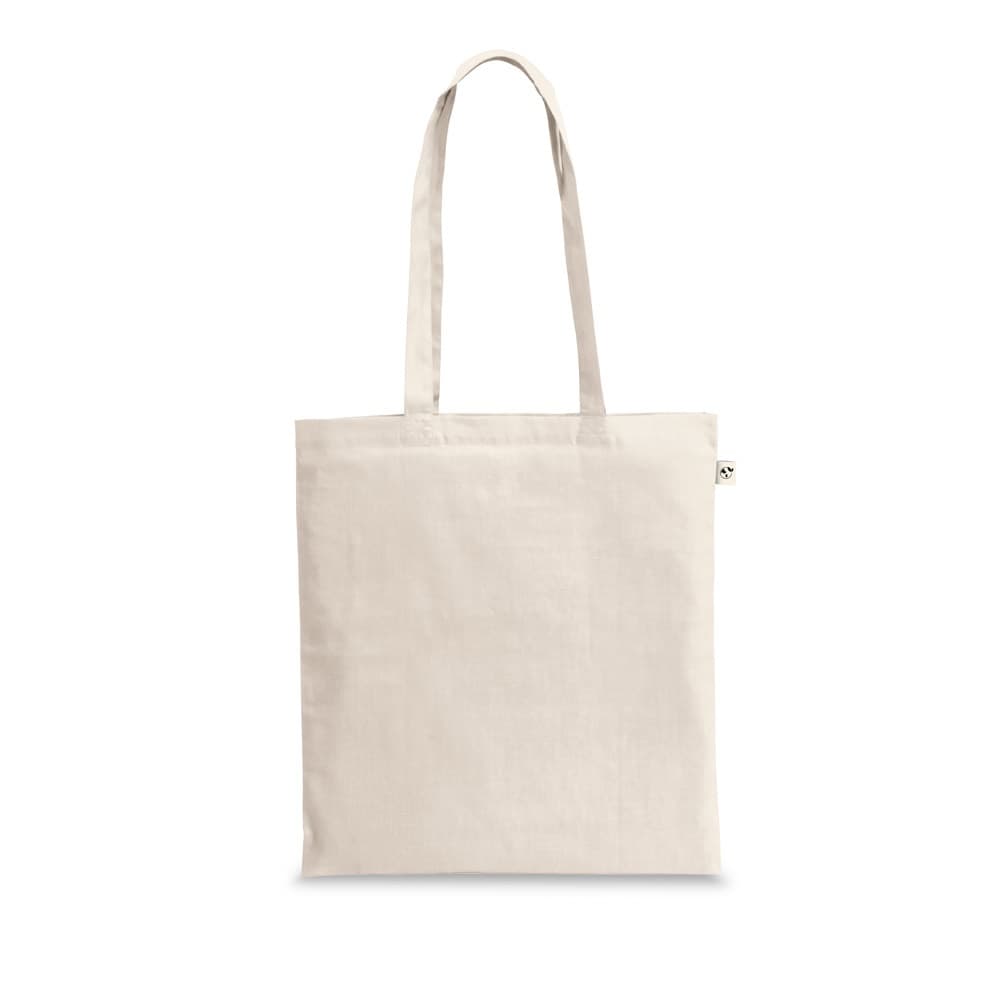 GIZA. Saco 100% algodão reciclado (140 g/m²) — Natural claro
