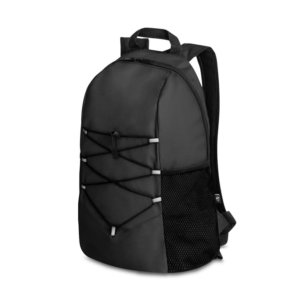 TURIM. Mochila em poliéster reciclado 600D — Preto