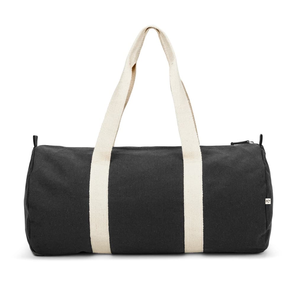 SAINT SPORT. Saco de desporto em algodão reciclado e poliéster reciclado (380 g/m² ) — Preto