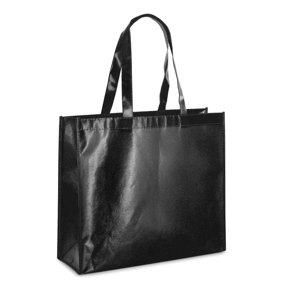 MILLENIA. Saco em non-woven laminado (110 g/m²) — Preto