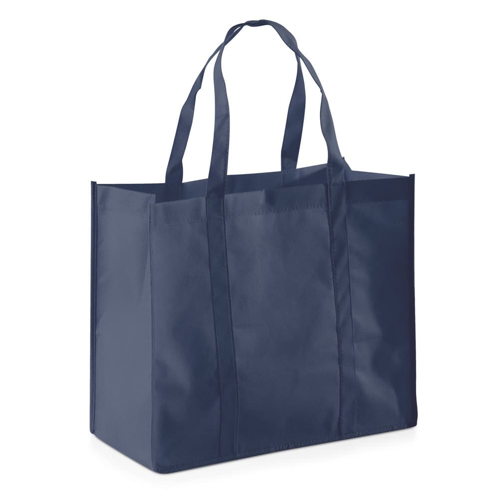 SHOPPER. Saco em non-woven (80 g/m²) — Azul