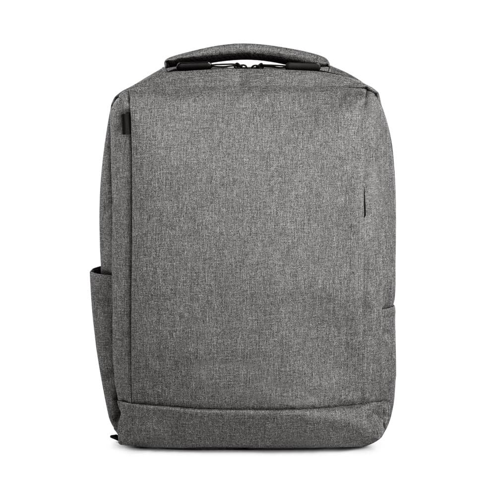 BOLOGNA. Mochila para computador portátil 15'6" em poliéster 300D — Cinzento