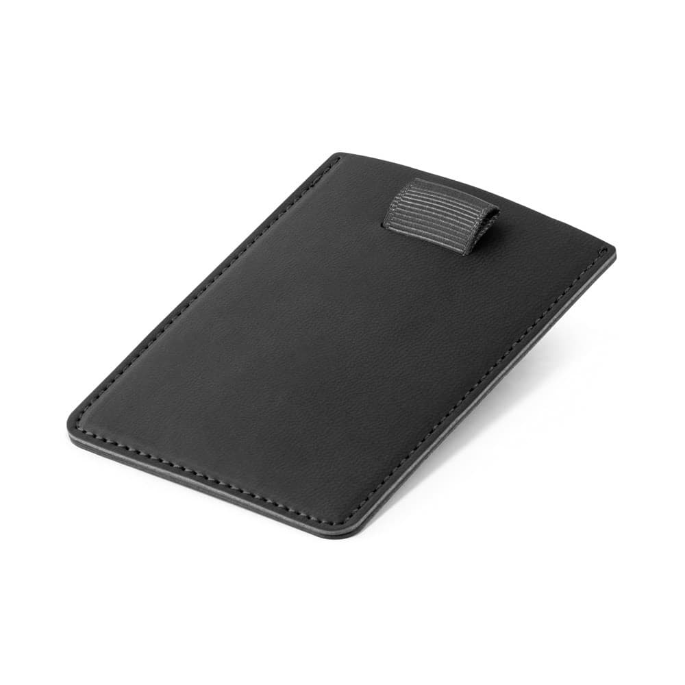 POPPY. Porta-cartões em PU com bloqueio RFID — Preto