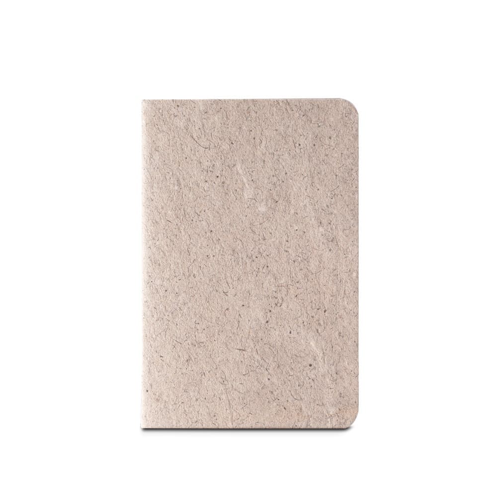 TEAPAD SOFT. Bloco de notas A6 com capa flexível fabricada a partir de restos de folhas de chá (65%) — Natural