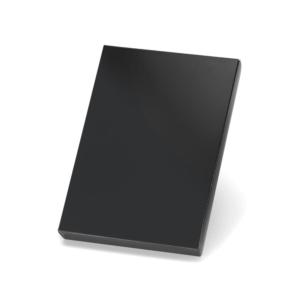 LONE. Porta-cartões duplo em metal e PU — Preto