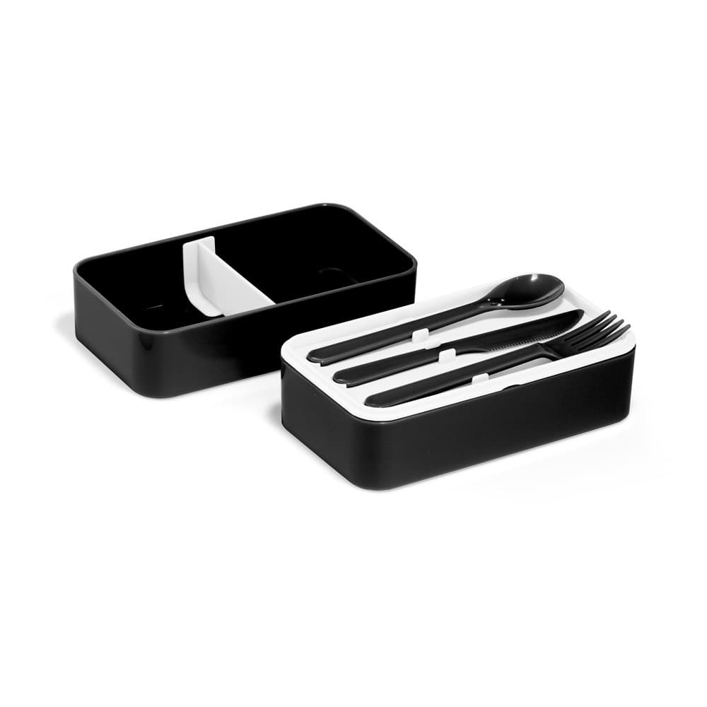 BOCUSE. Lancheira. Caixa hermética em PP e PS 680 mL — Preto