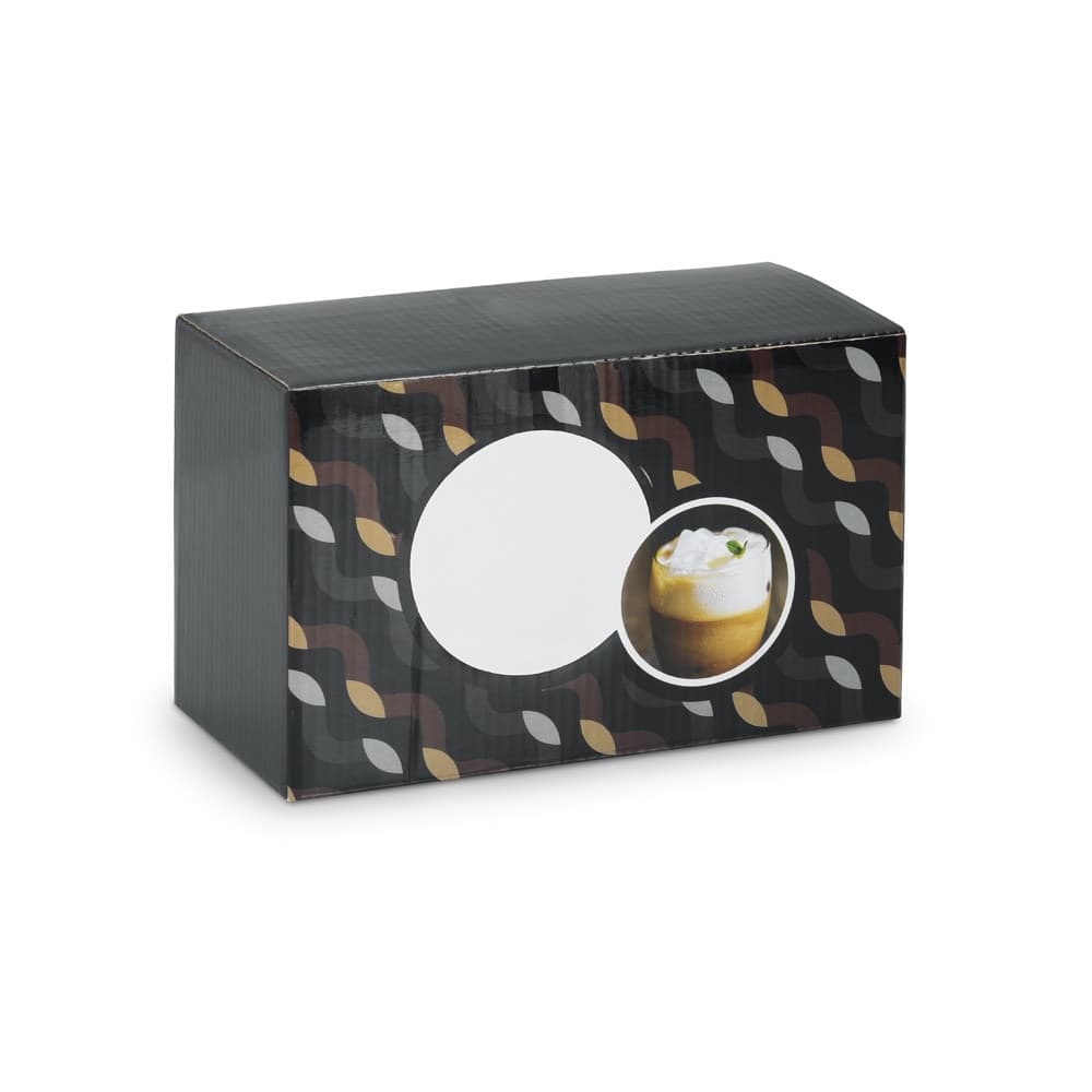 MACHIATO DUO. Conjunto de 2 copos de vidro borossilicato — Transparente