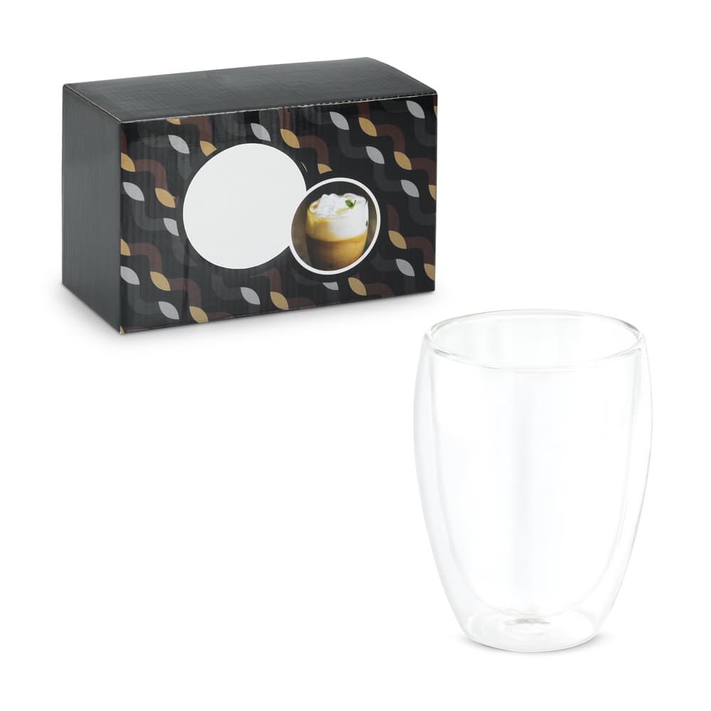 MACHIATO DUO. Conjunto de 2 copos de vidro borossilicato