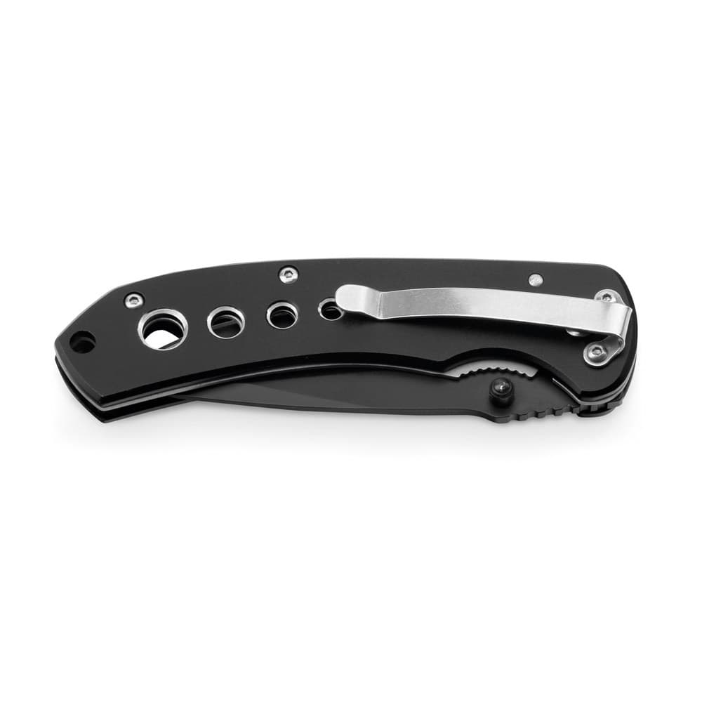 NINJA. Canivete em aço inoxidável e metal — Preto